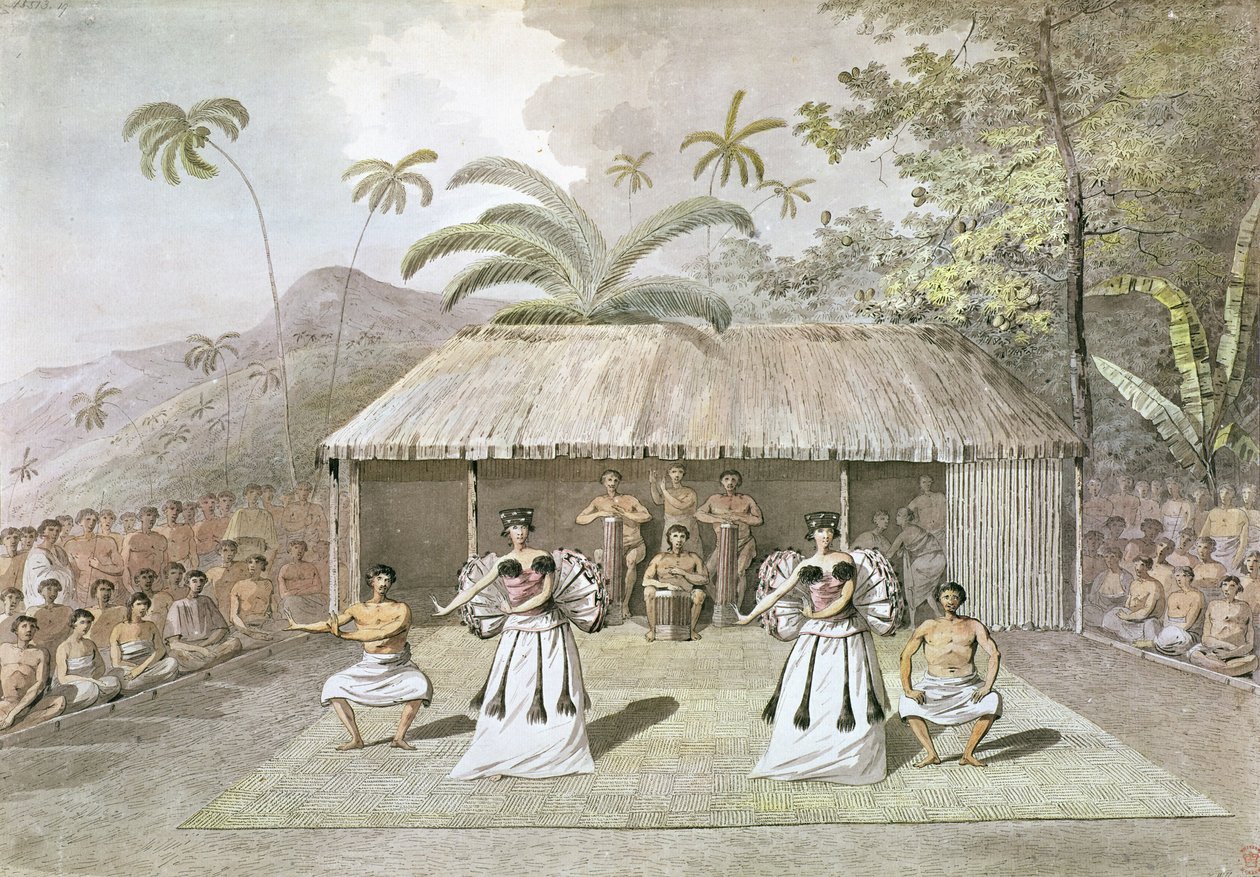 Dans er Tahiti av John Webber