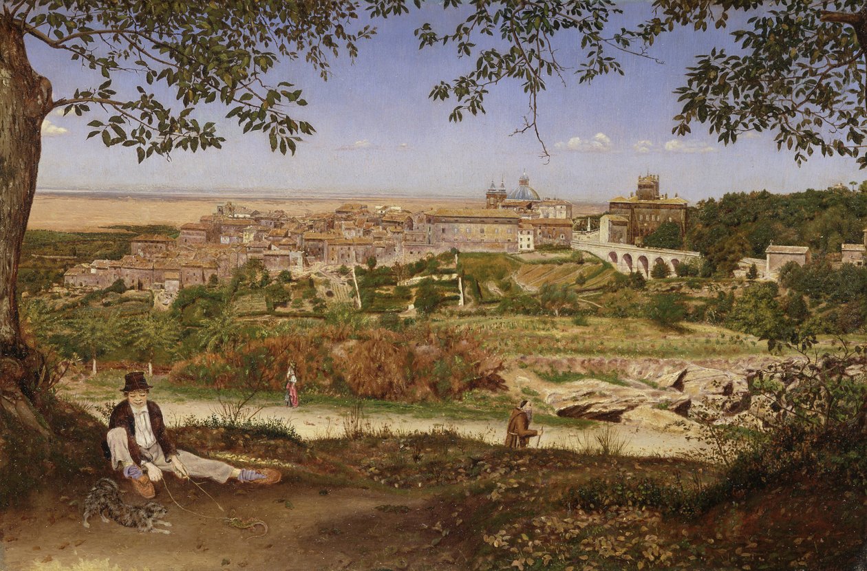 Ariccia, nær Roma, Italia av John William Inchbold