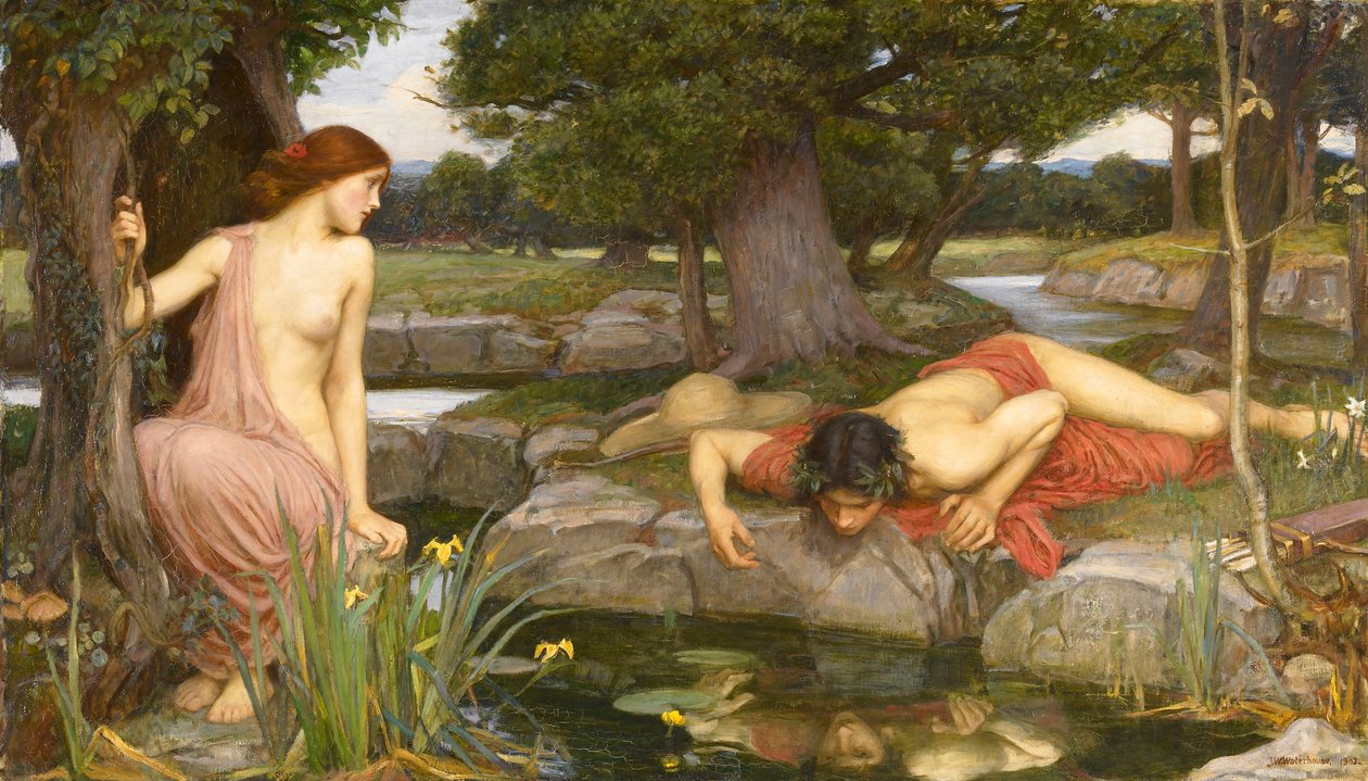 Ekko og Narcissus av John William Waterhouse