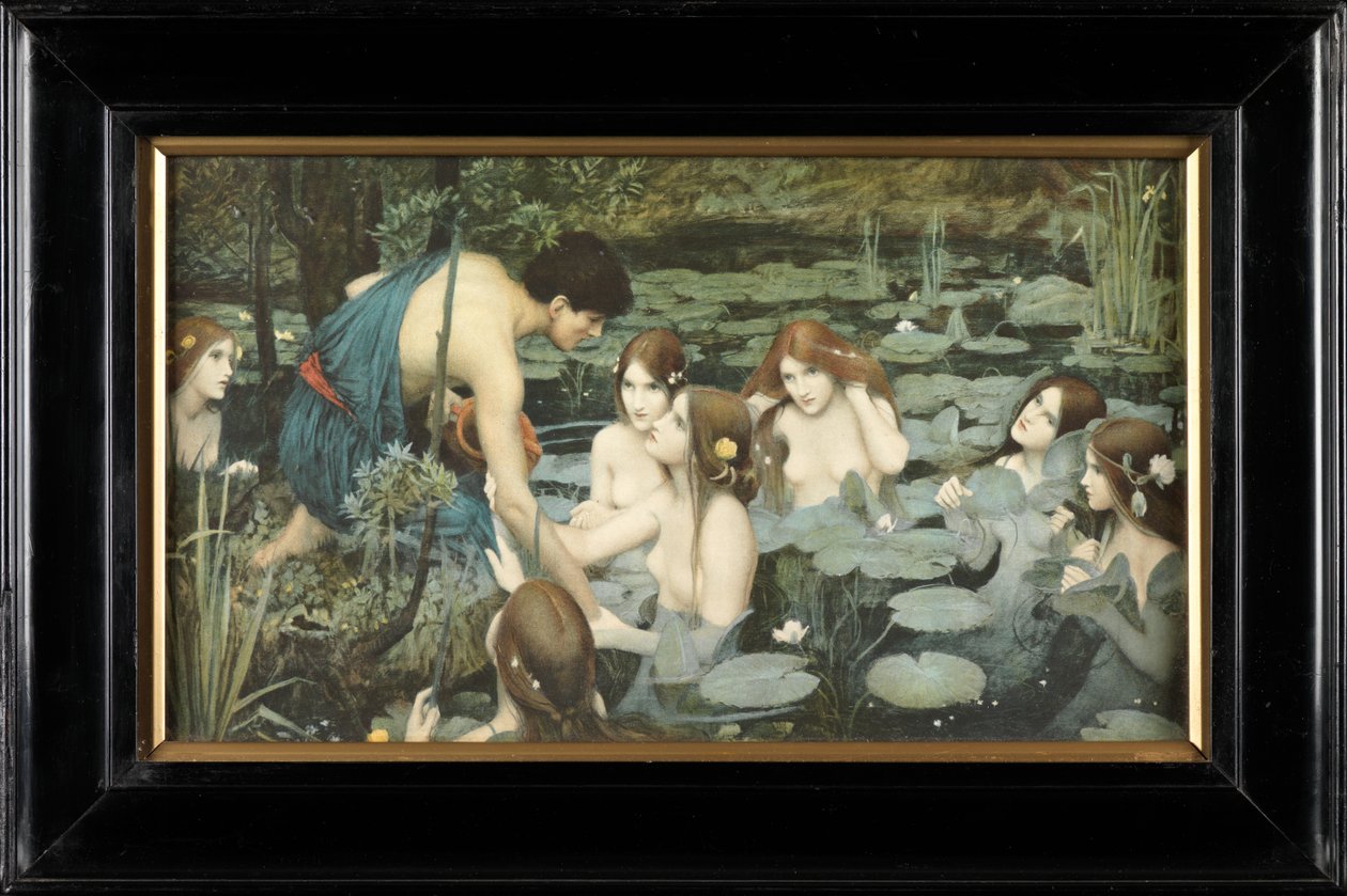 Hylas og nymfene (farget trykk) av John William Waterhouse