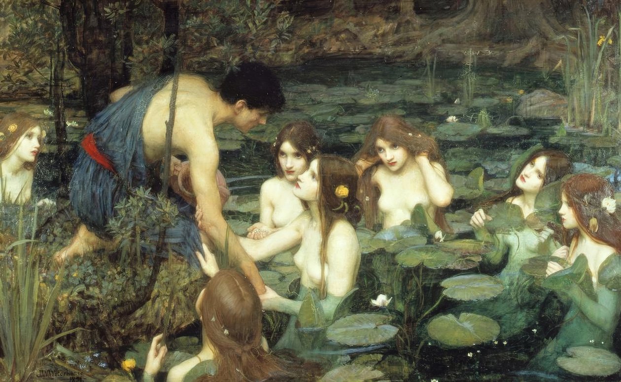 Hylas og nymfene av John William Waterhouse