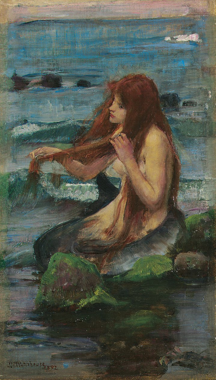 Havfruen, 1892 av John William Waterhouse