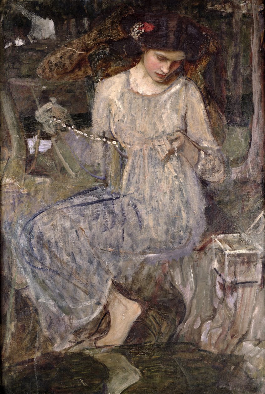 Halskjedet, ca. 1909 av John William Waterhouse