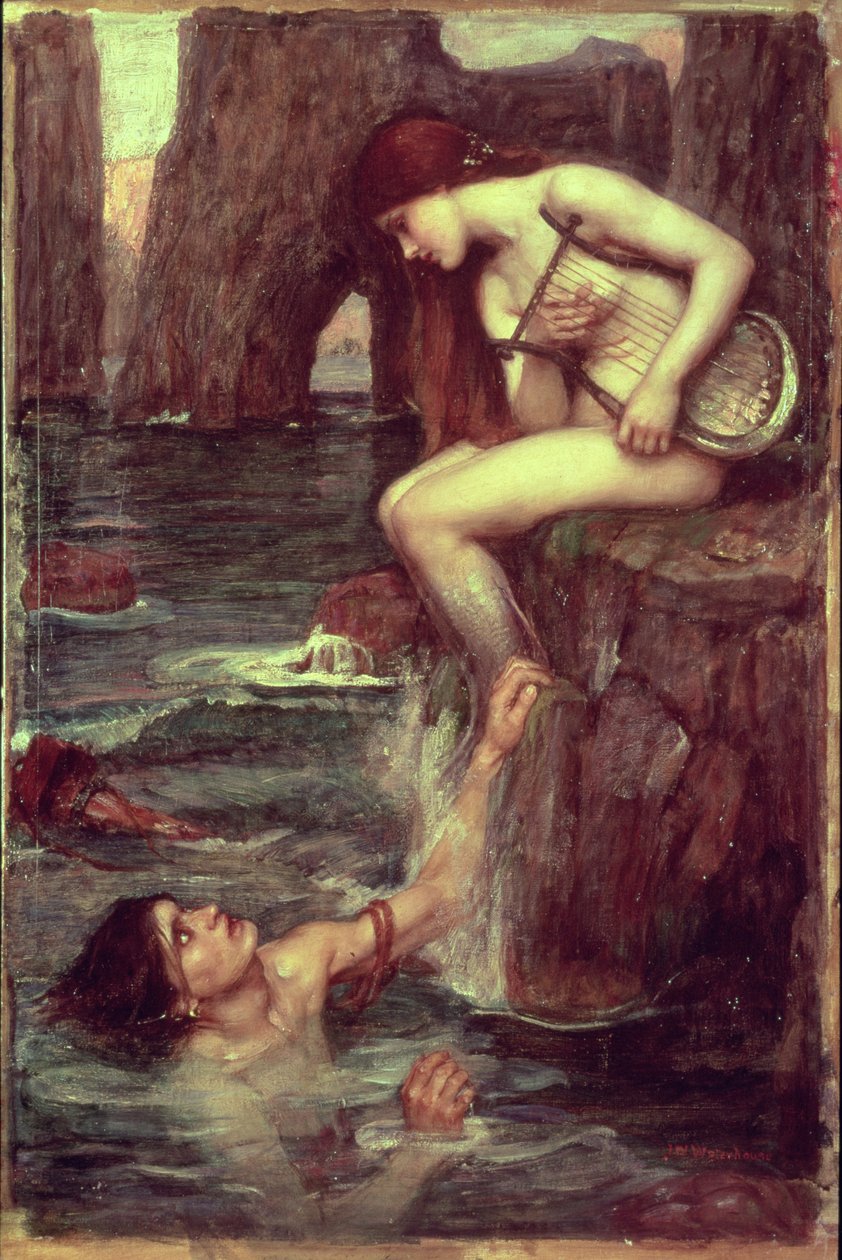 The Siren, ca. 1900 (olje på lerret) av John William Waterhouse