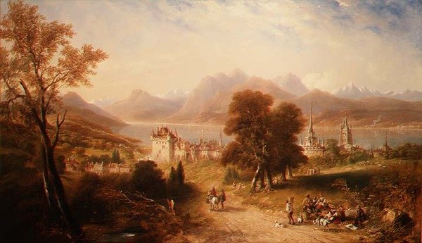 Vierwaldstättersee av John Wilson Carmichael