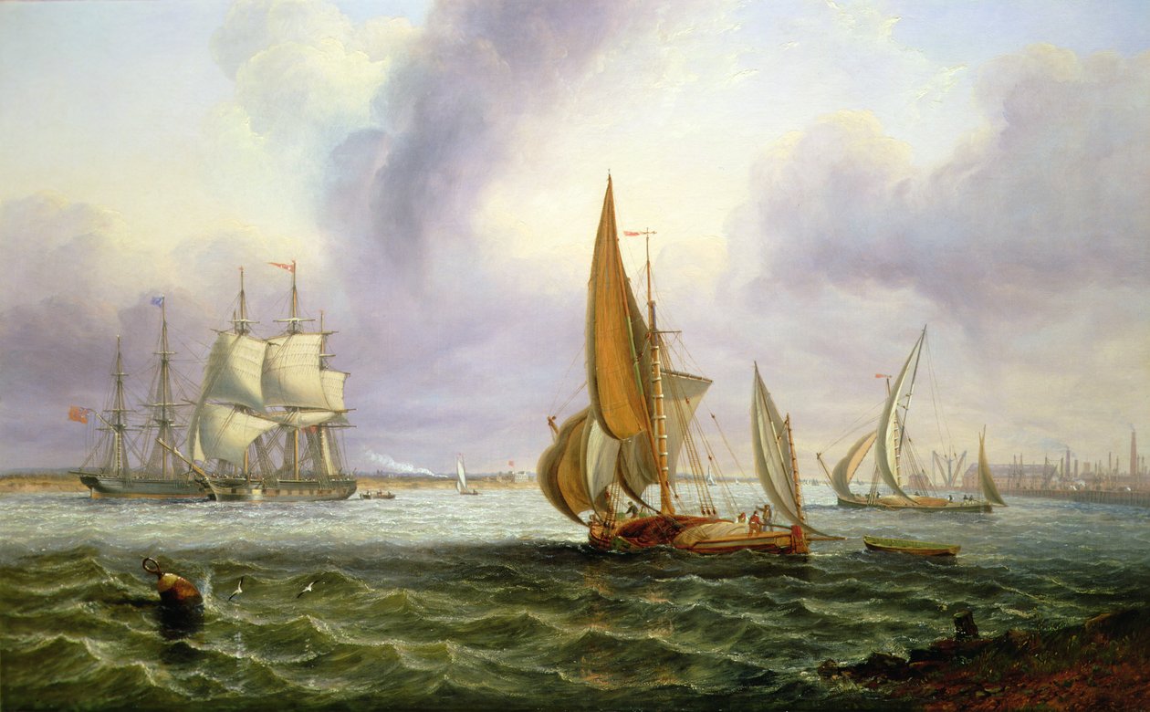 Themsen ved Woolwich av John Wilson Carmichael