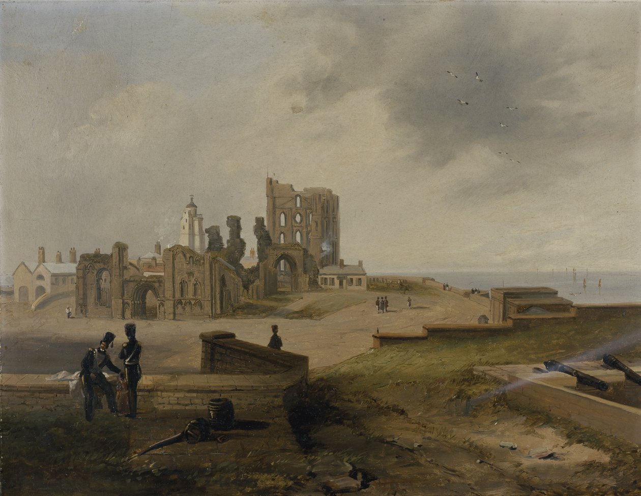 Tynemouth Priory fra øst av John Wilson Carmichael