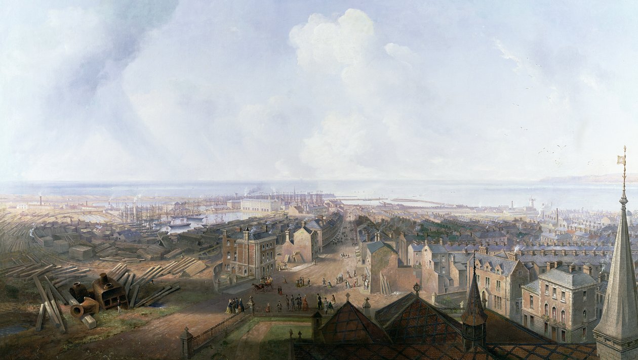 West Hartlepool i år 1859 av John Wilson Carmichael