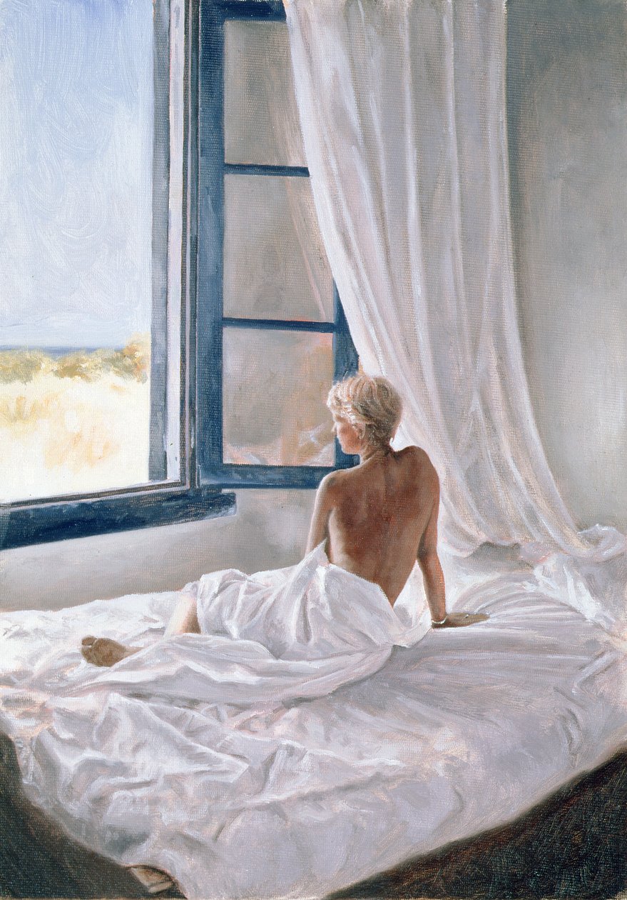 Ettermiddagsutsikt (olje på lerretstavle) av John Worthington