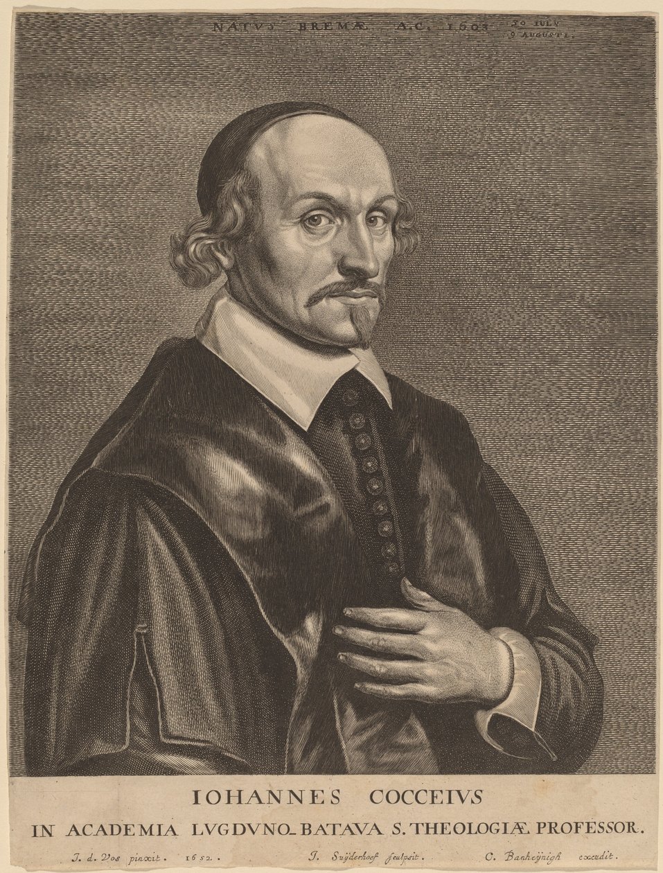 Johannes Cocceius av Jonas Suyderhoff after Jan de Vos