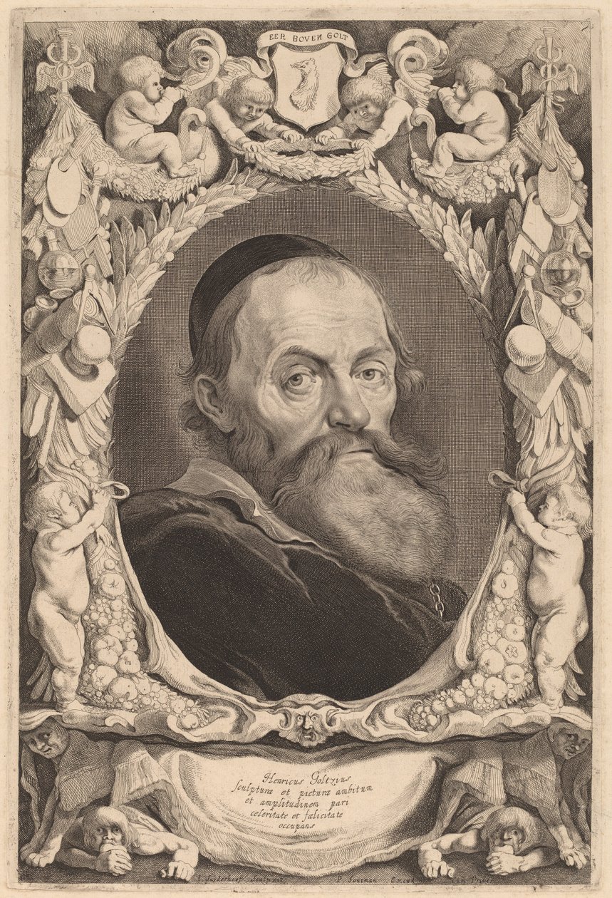 Hendrik Goltzius av Jonas Suyderhoff after Pieter Claesz Soutman