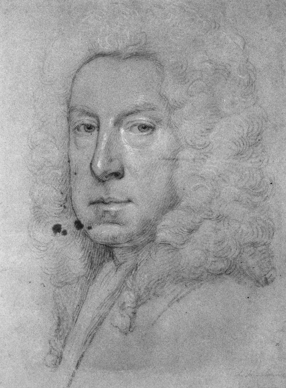 Selvportrett, ca. 1738 (kritt på papir) av Jonathan Richardson