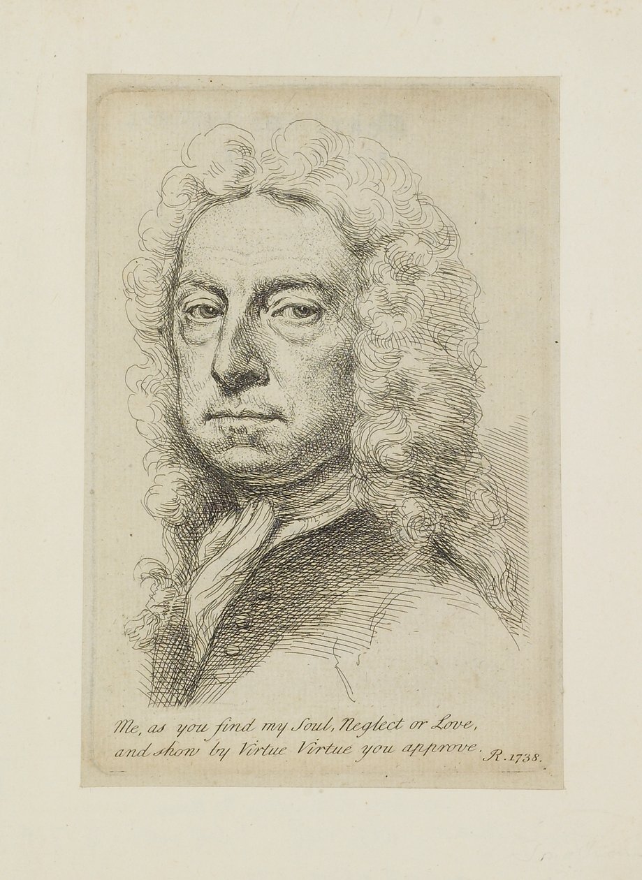 Selvportrett, 1738 av Jonathan Richardson
