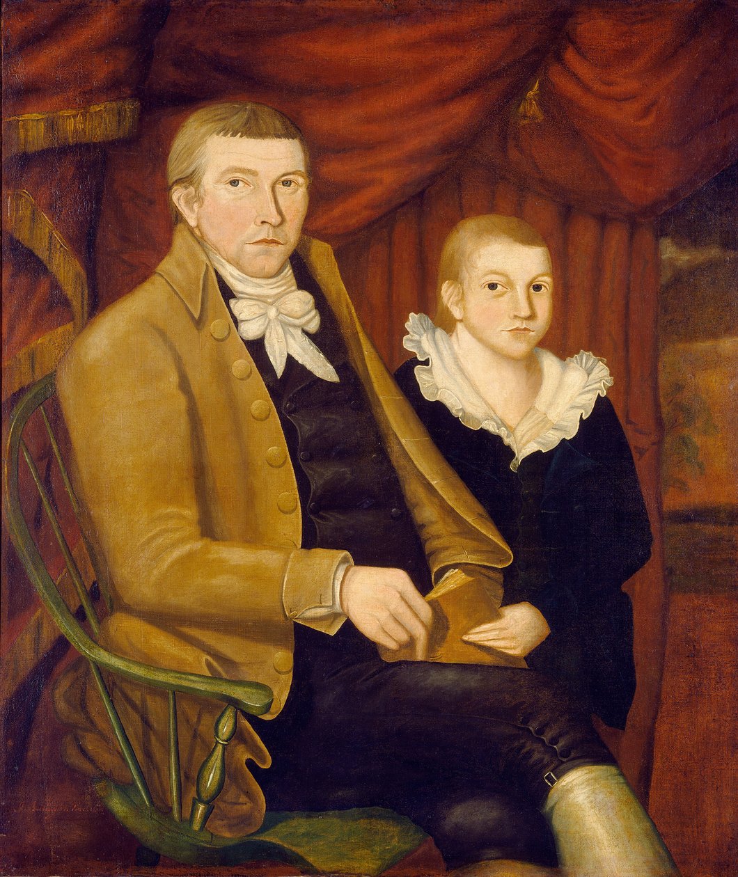 Far og sønn, 1800. av Jonathan Budington