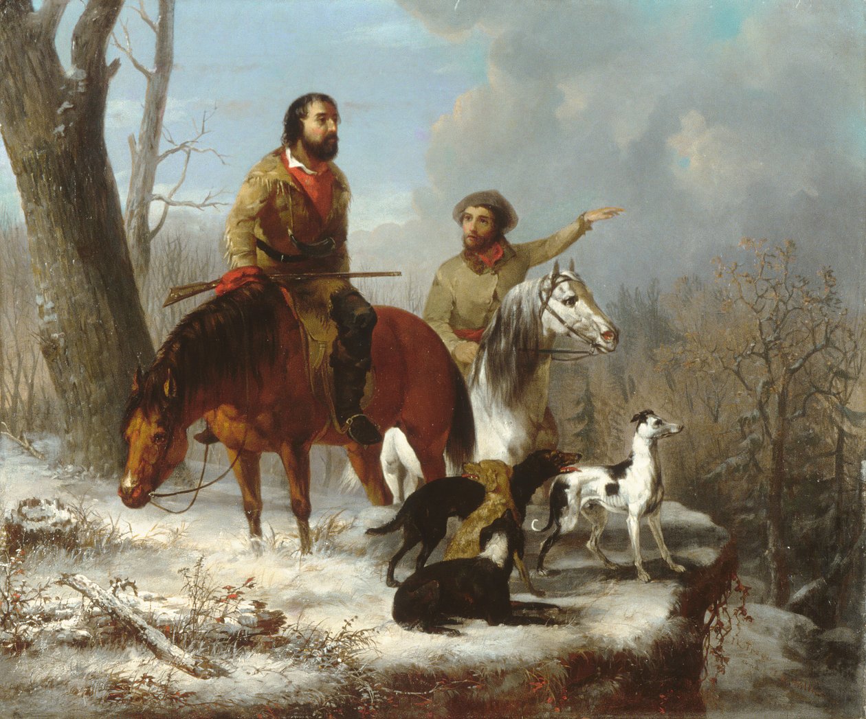 Fangstmenn, ca. 1855 av Jonathan K. Trego