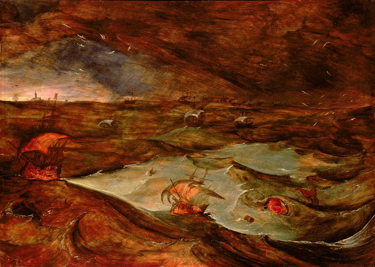 Storm til sjøs, 1610 av Joos or Josse de Momper