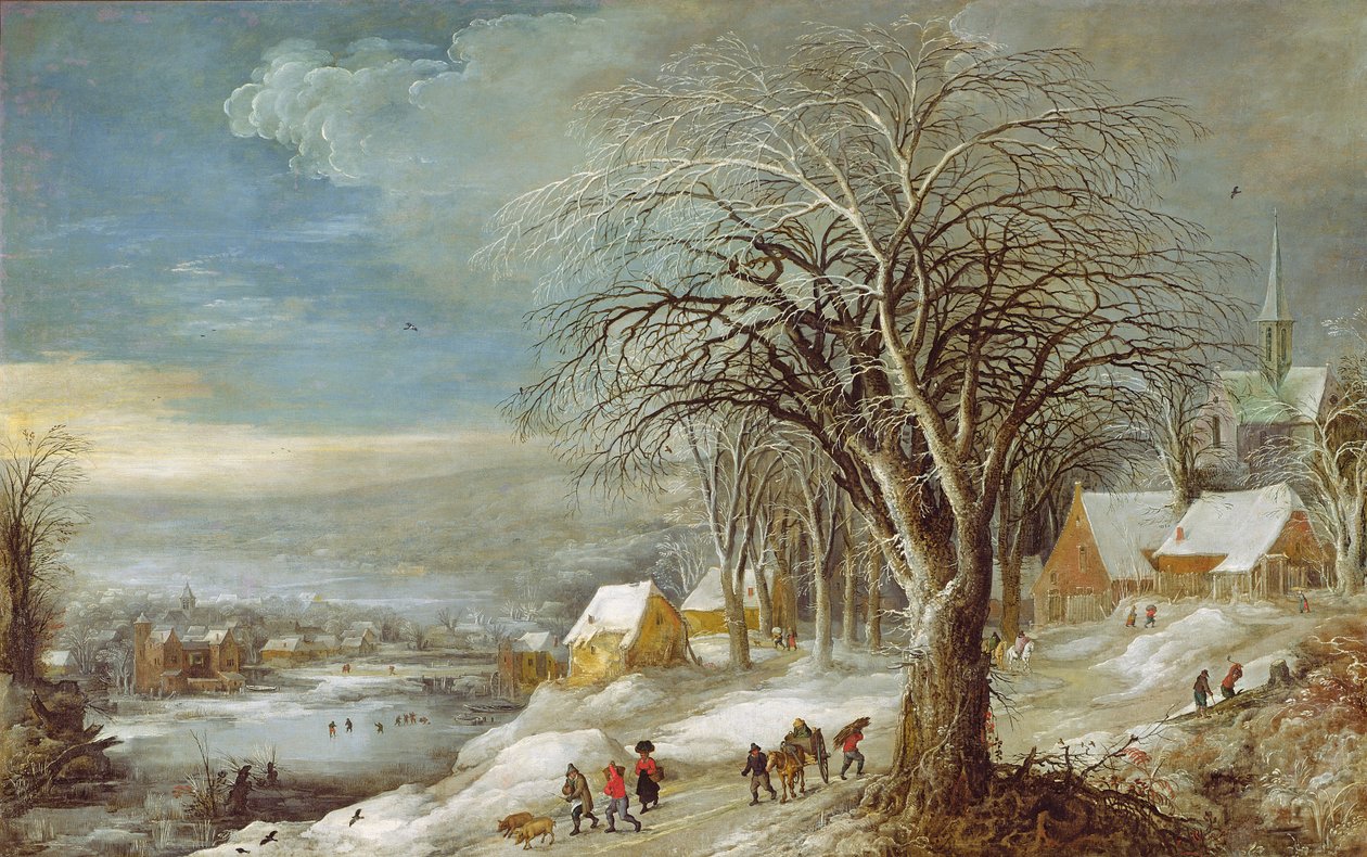 Vinterlandskap av Joos or Josse de Momper