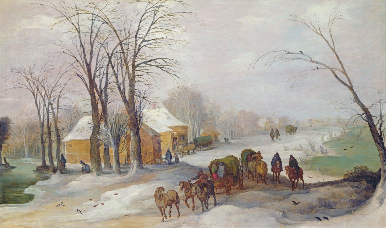 Vinterlandskap av Joos or Josse de Momper