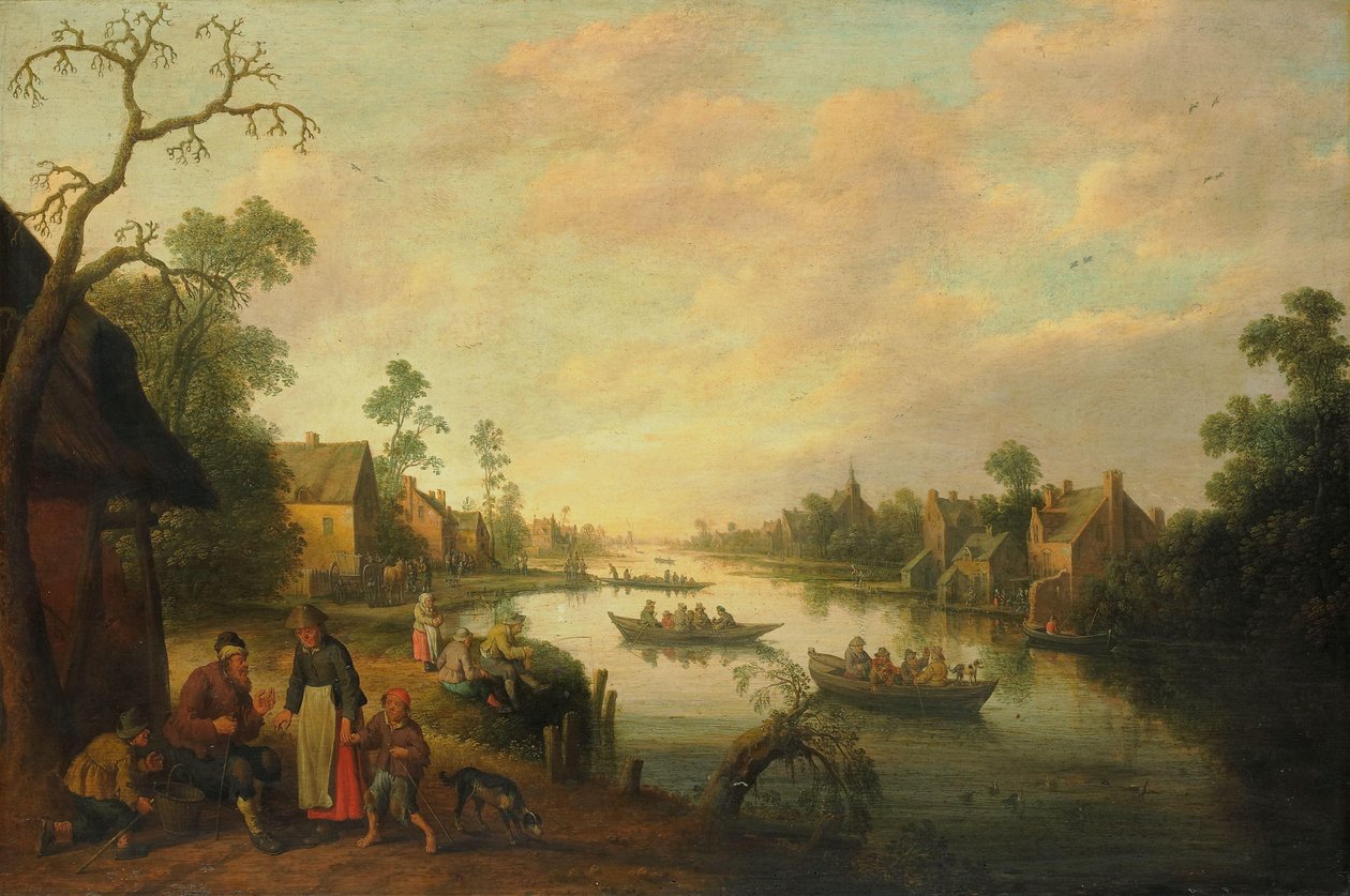 elveutsikt av Joost Cornelisz Droochsloot