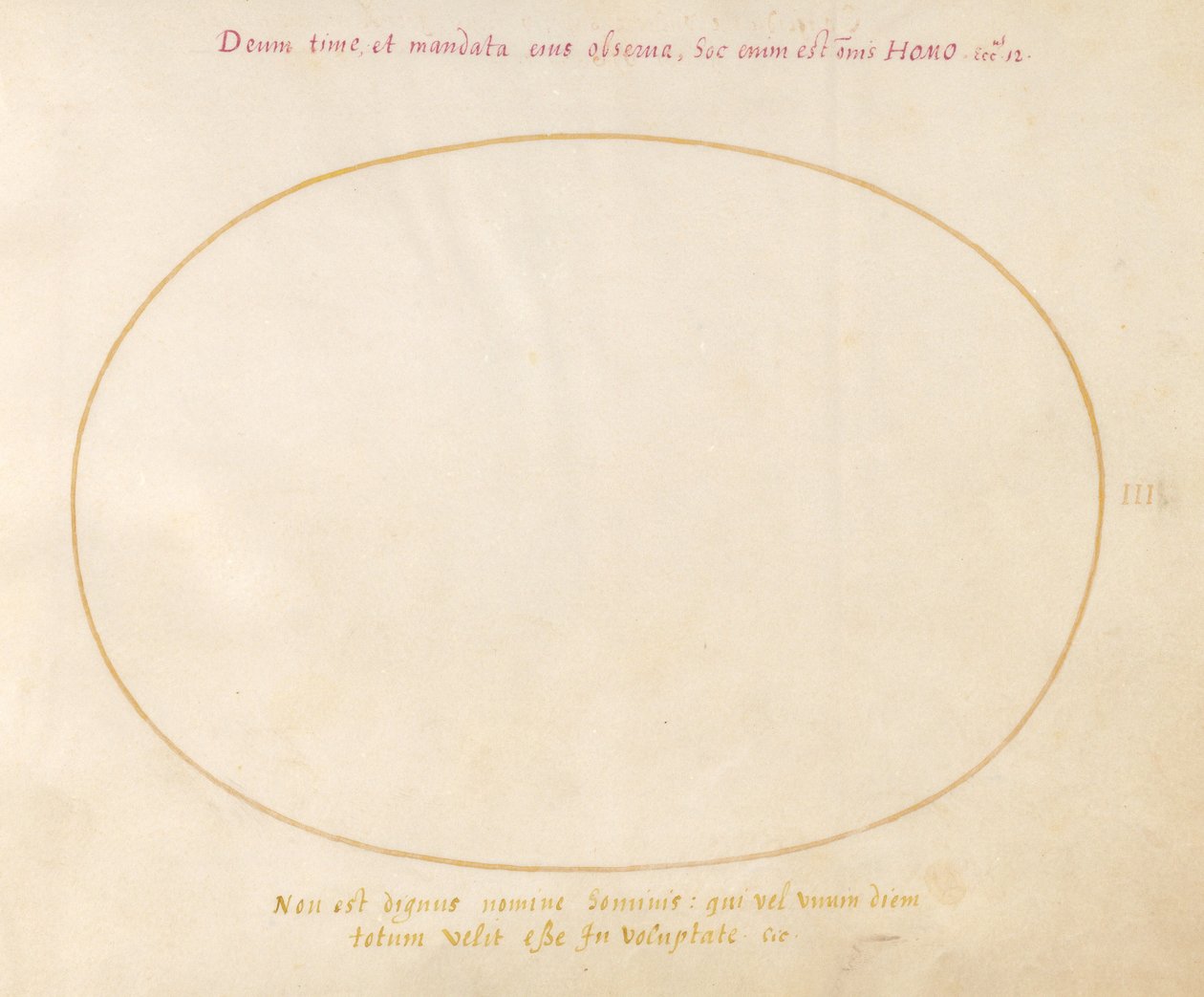 Plate 3: Tom oval av Joris Hoefnagel
