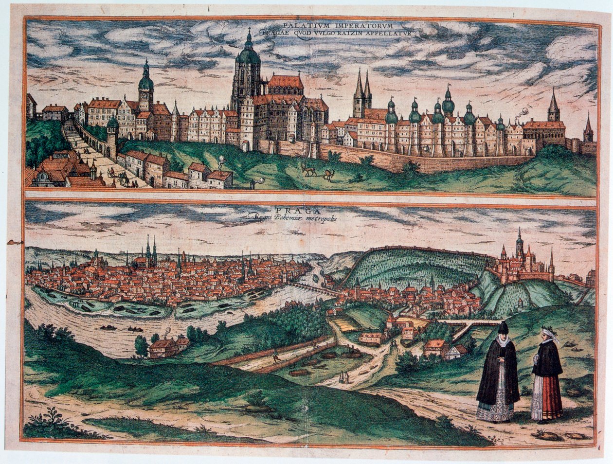 Utsikt over Praha, c1572 av Joris Hoefnagel