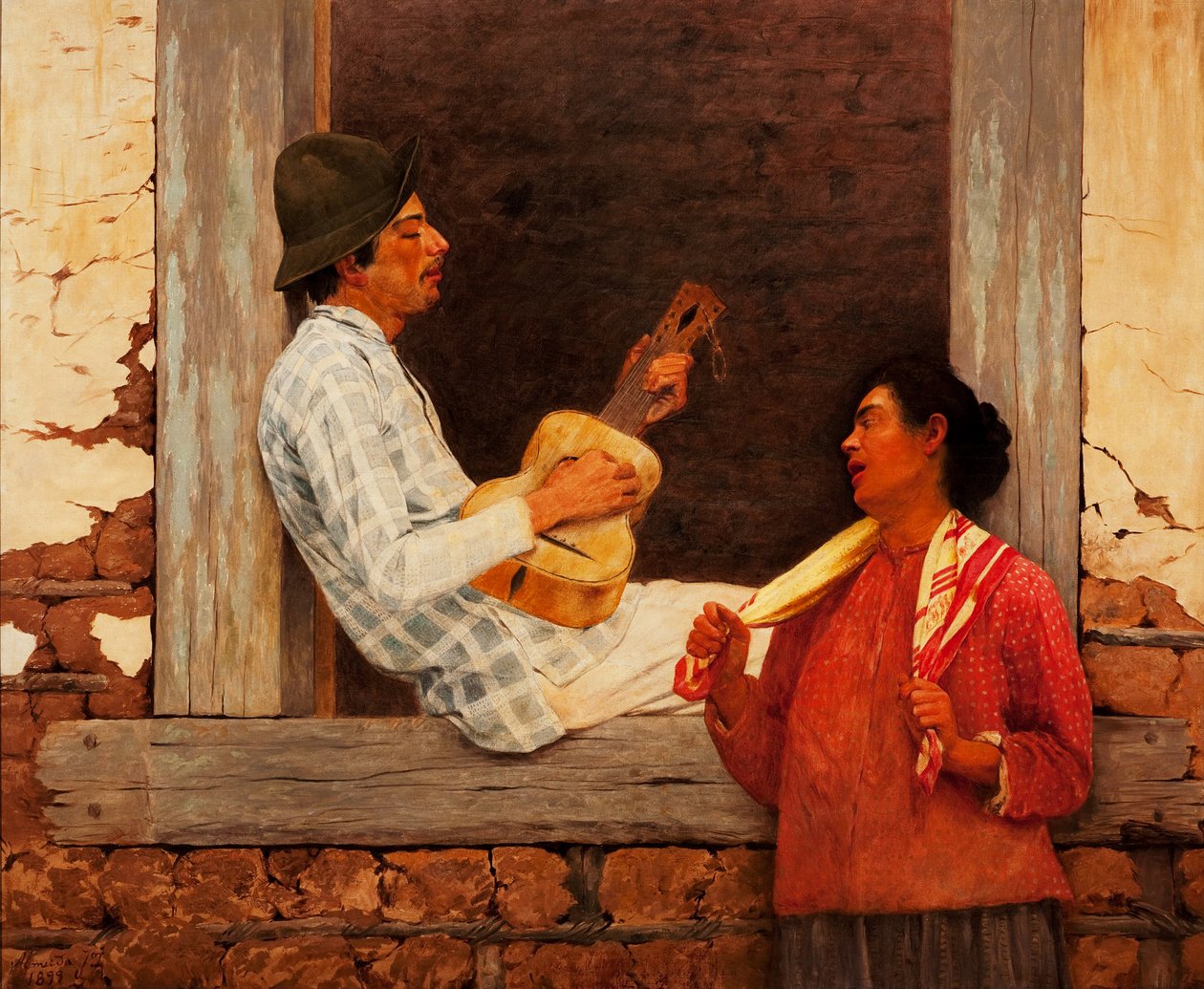 Gitarspilleren av José Ferraz de Almeida Júnior