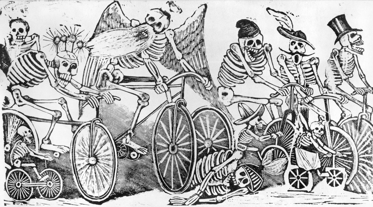 Calavera fra 1900-tallet (sinketsing) av José Guadalupe Posada