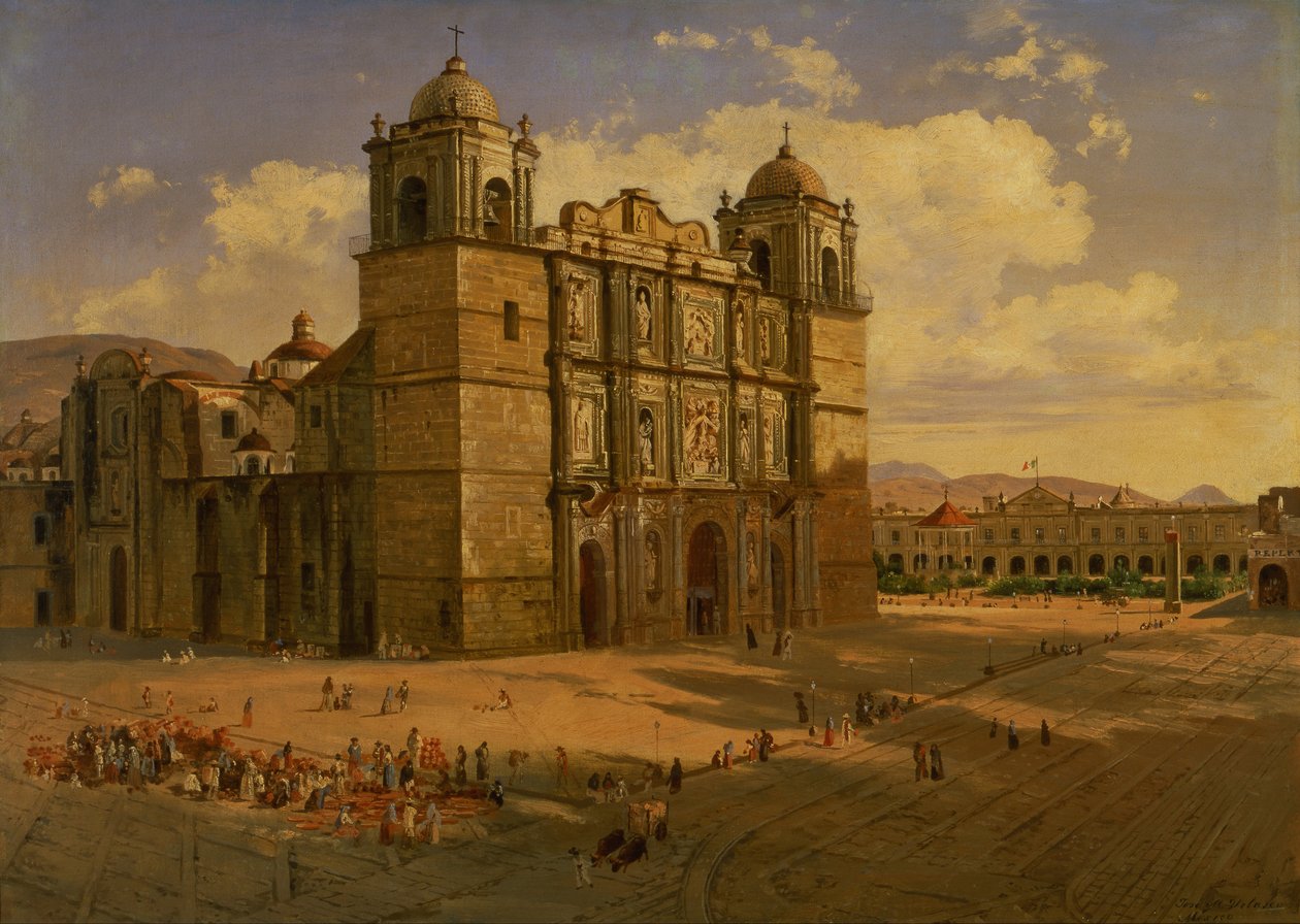Oaxaca katedral av José Marí Velasco