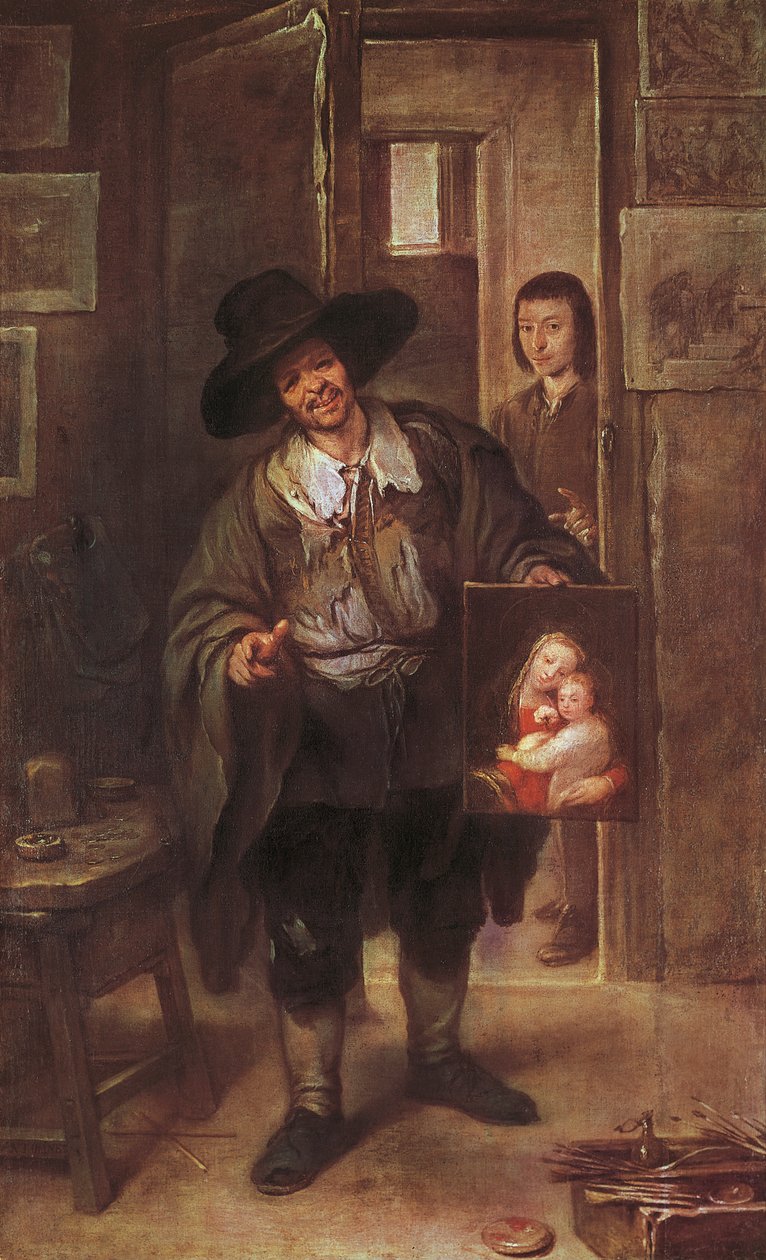 Studio Scene, etter 1670 (olje på lerret) av José Antolínez