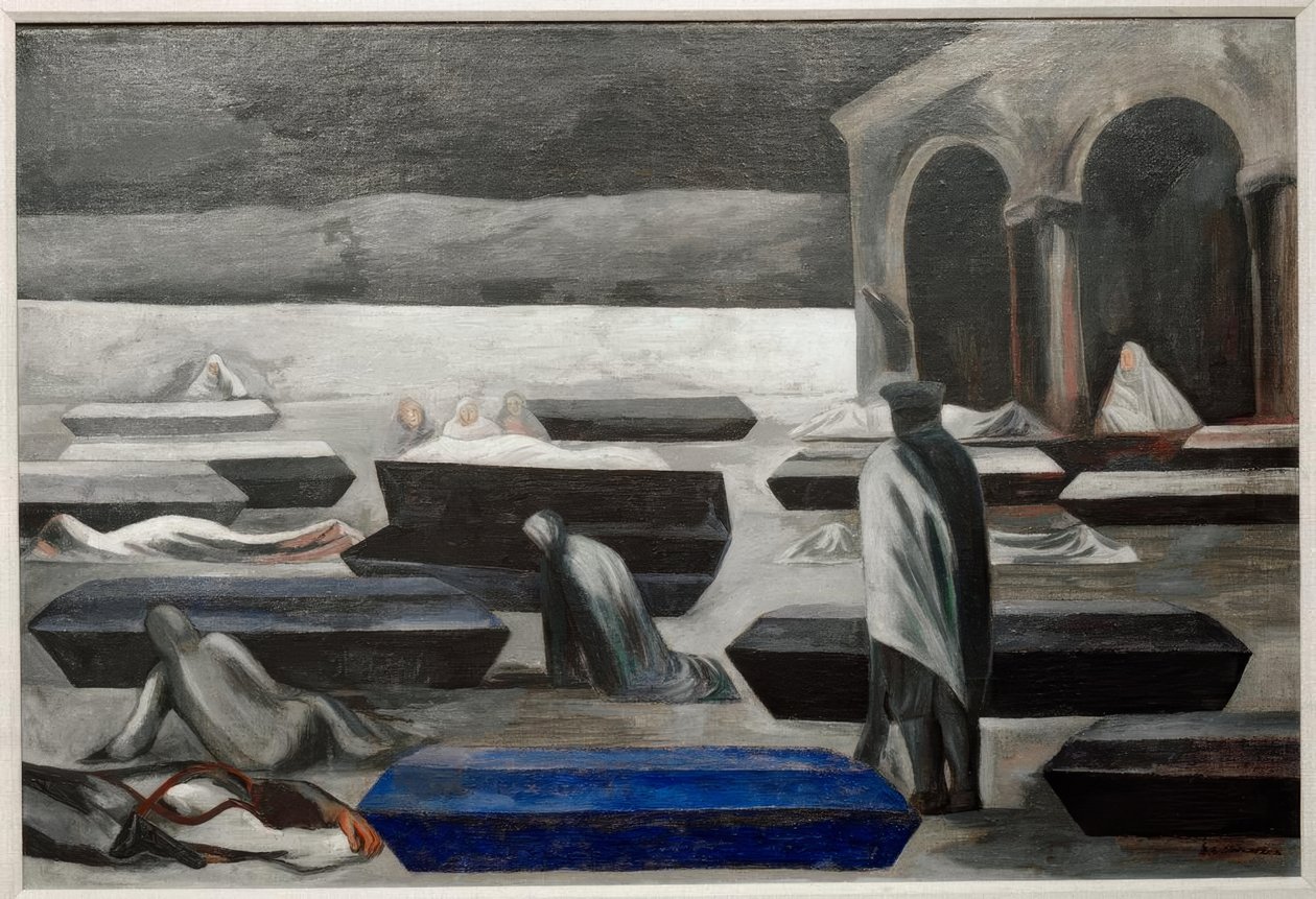Kirkegården av José Clemente Orozco