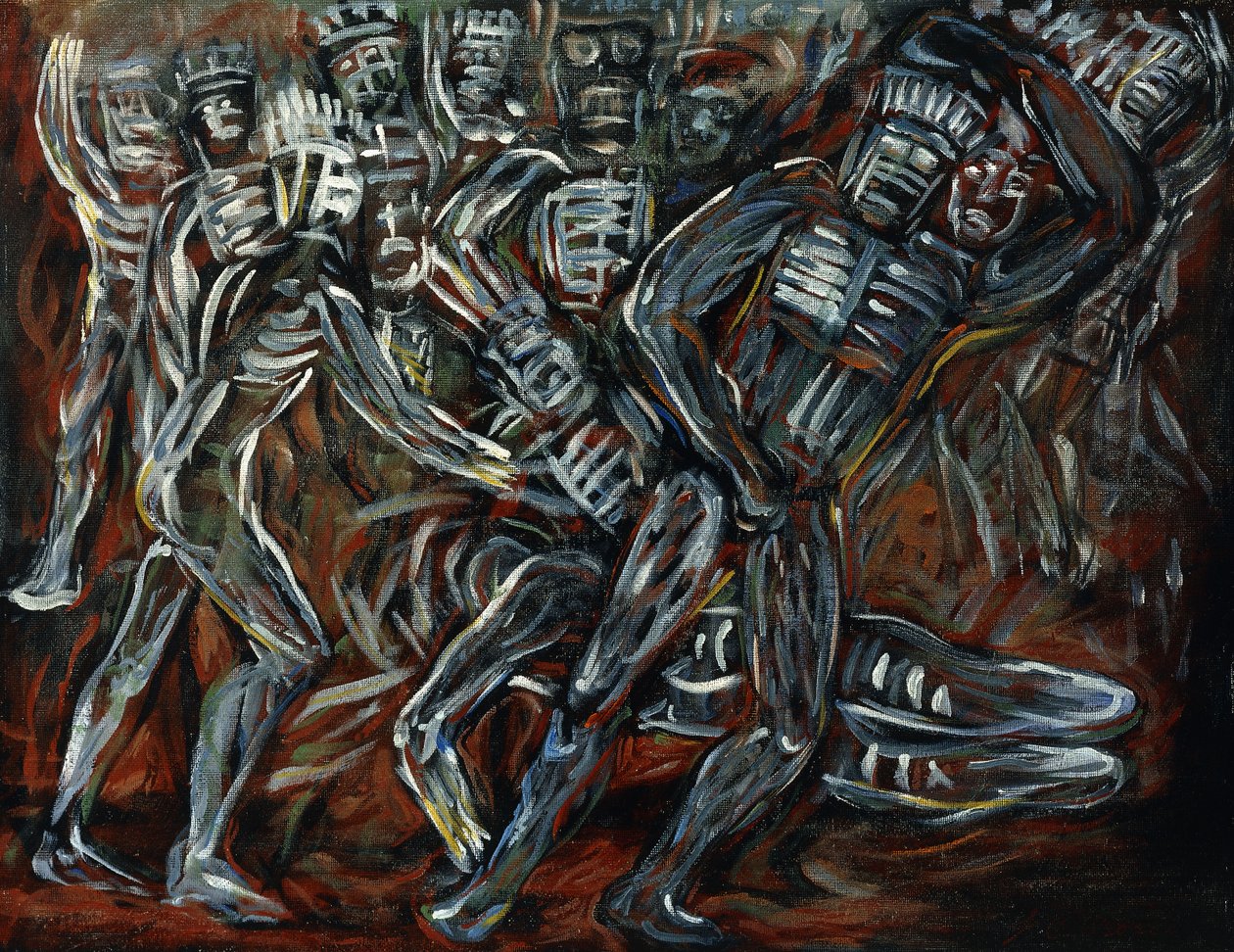 De hvite gudene; Los Teules av José Clemente Orozco