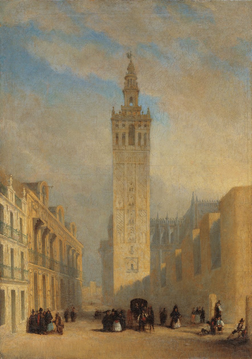 Giralda sett fra Calle Placentines av José Domínguez Bécquer