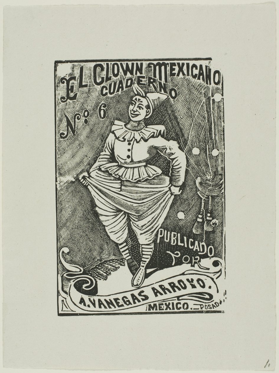 Meksikansk klovn, nr 6 av José Guadalupe Posada