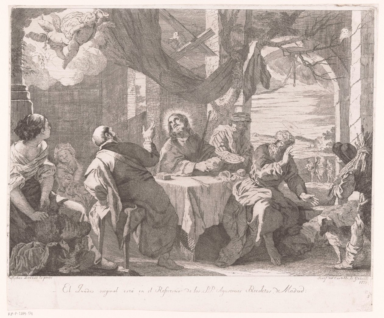 Måltid i Emmaus av José del Castillo
