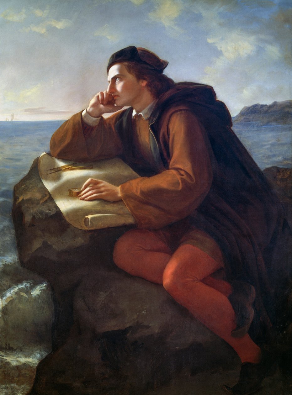 Inspirasjon av Christopher Columbus av José María Obregón