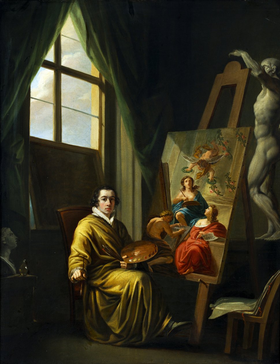 Selvportrett av Josef Abel