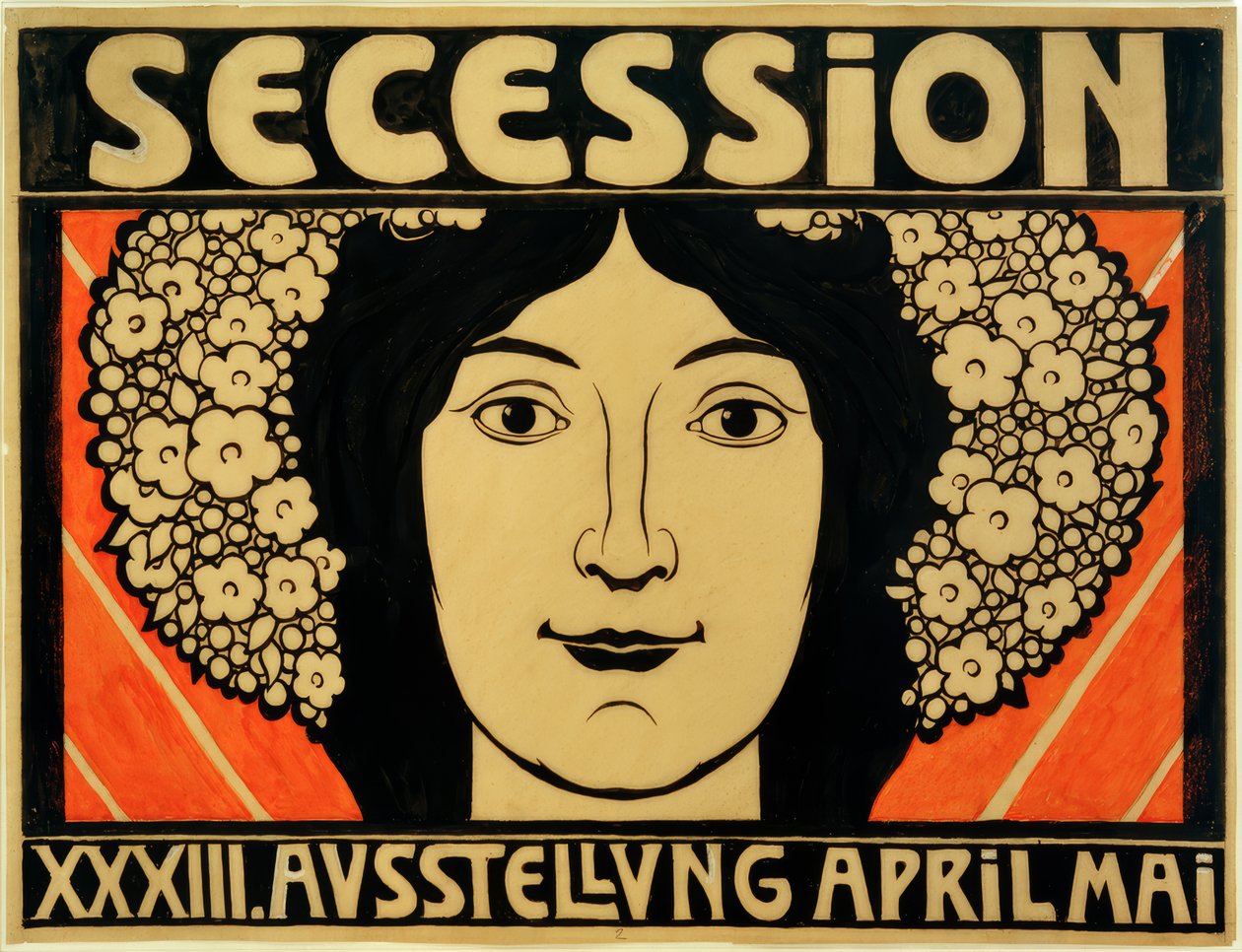 Plakatdesign for XXXIII. Sesjonsutstilling av Josef Engelhart