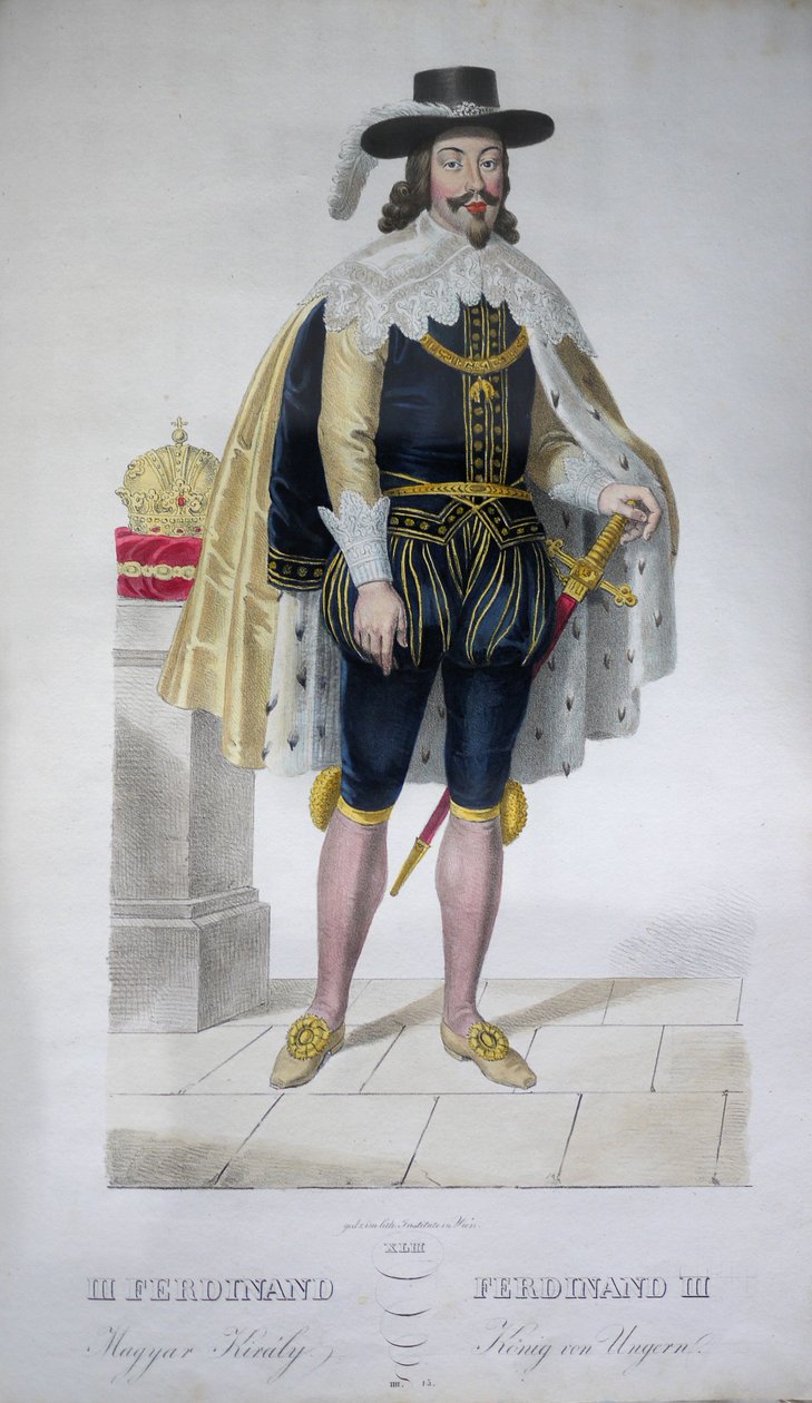 Ferdinand III. (1608-1657) av Josef Nikolaus Kriehuber