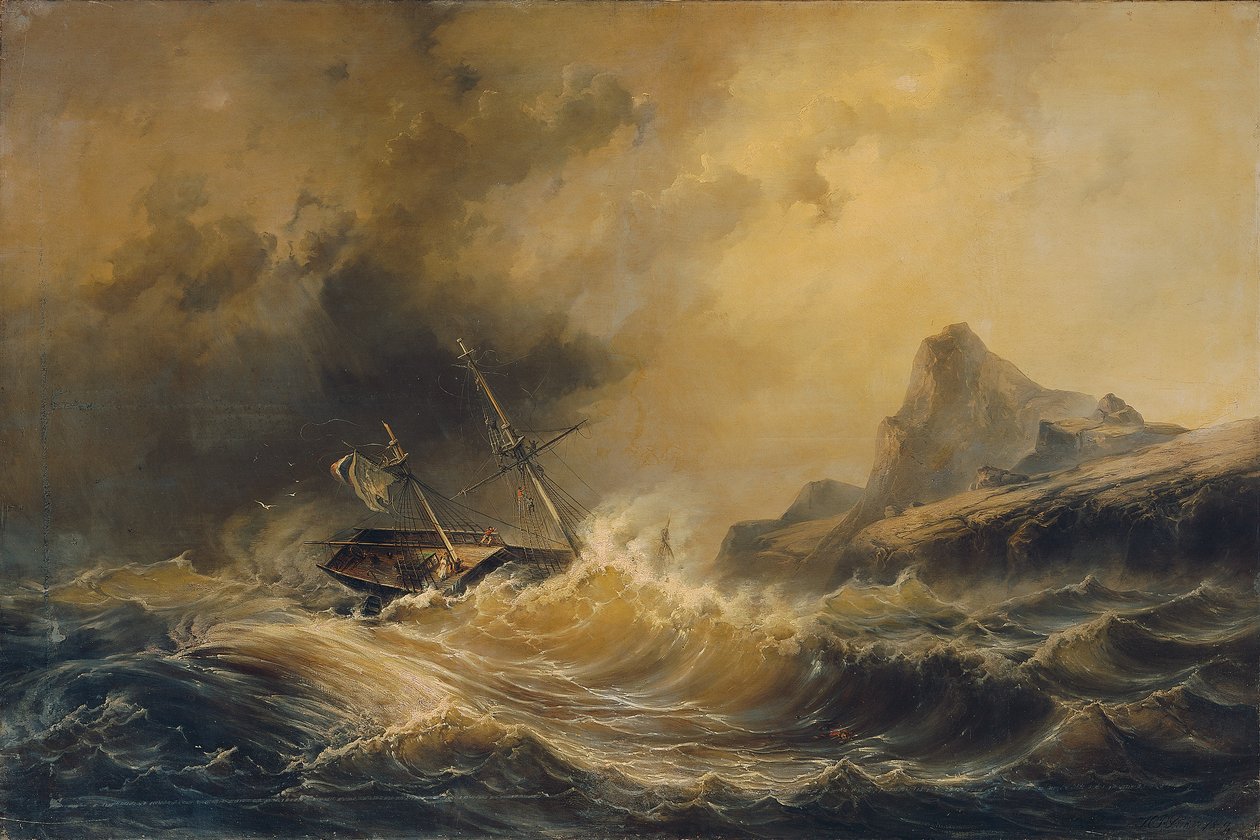 Forlis ved Kapp Horn av Josef Carl Berthold Püttner