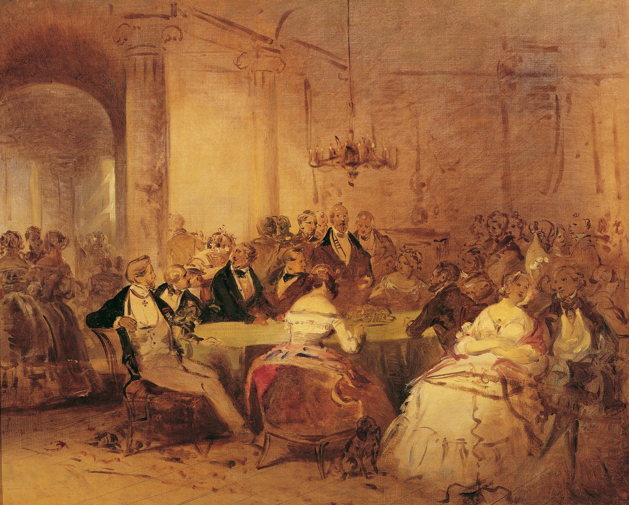Samfunnsscene av Josef Danhauser