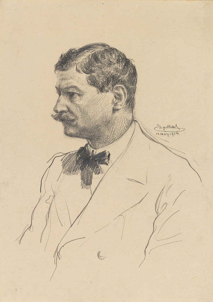 Selvportrett, 1916. av Josef Engelhart