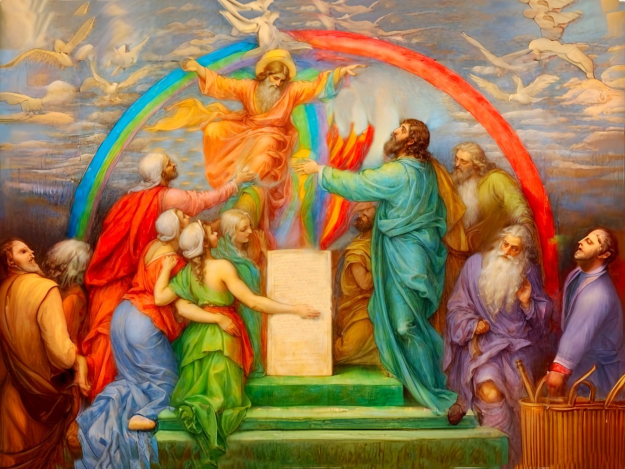 A1_Genesis_19-Noahs alter og Guds løfte av Josef Johann Michel