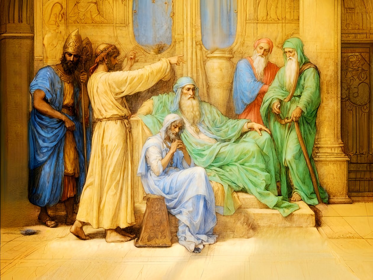 A1_Genesis_40-Joseph tolker faraos drømmer av Josef Johann Michel