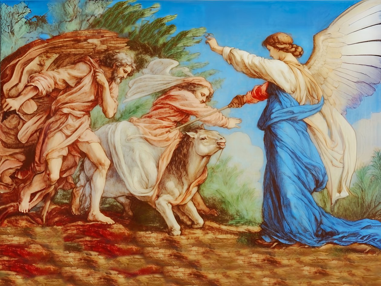 A2_Exodus_19_Bileams esel av Josef Johann Michel