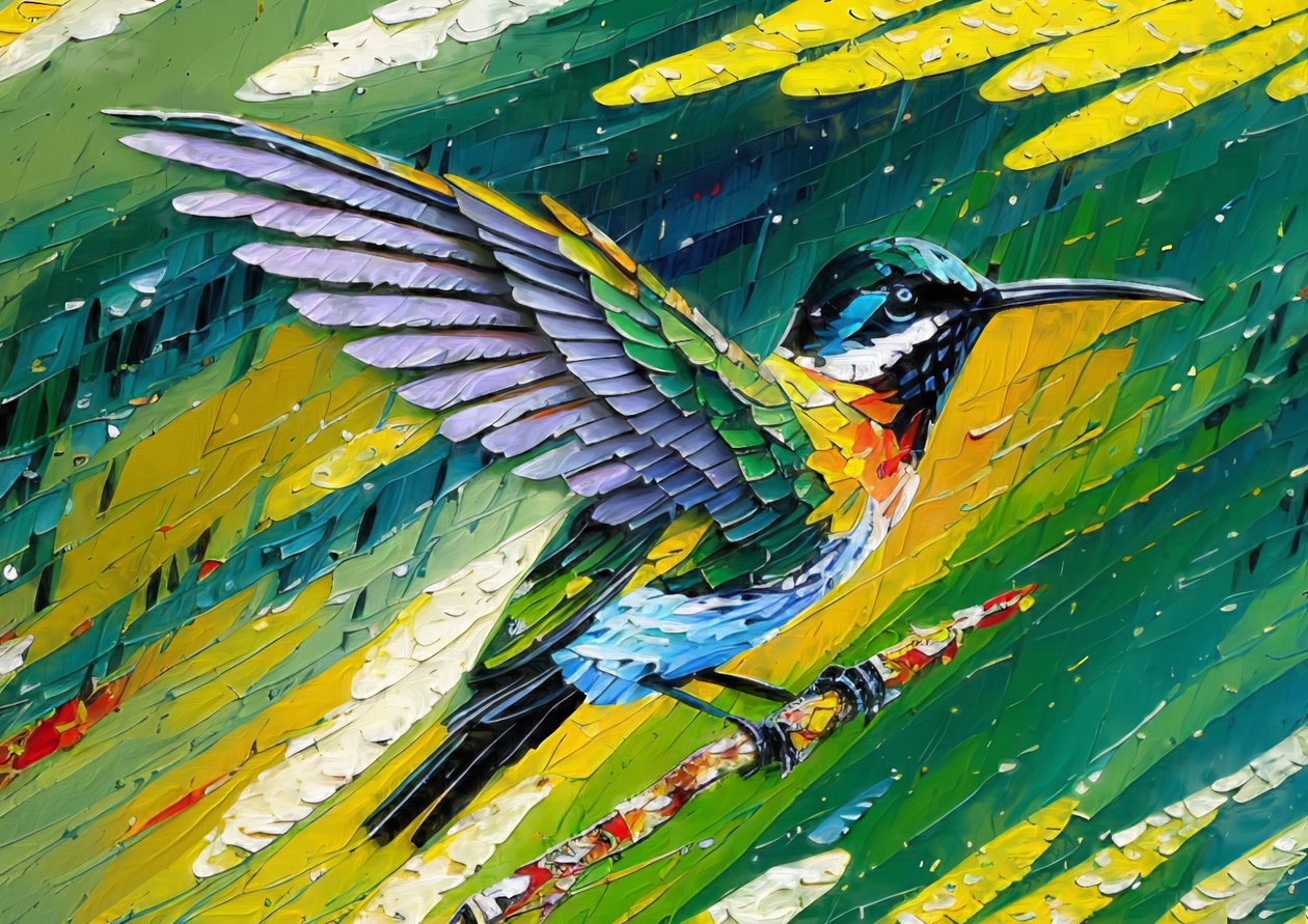 Dyr: kolibri 4 av Josef Johann Michel