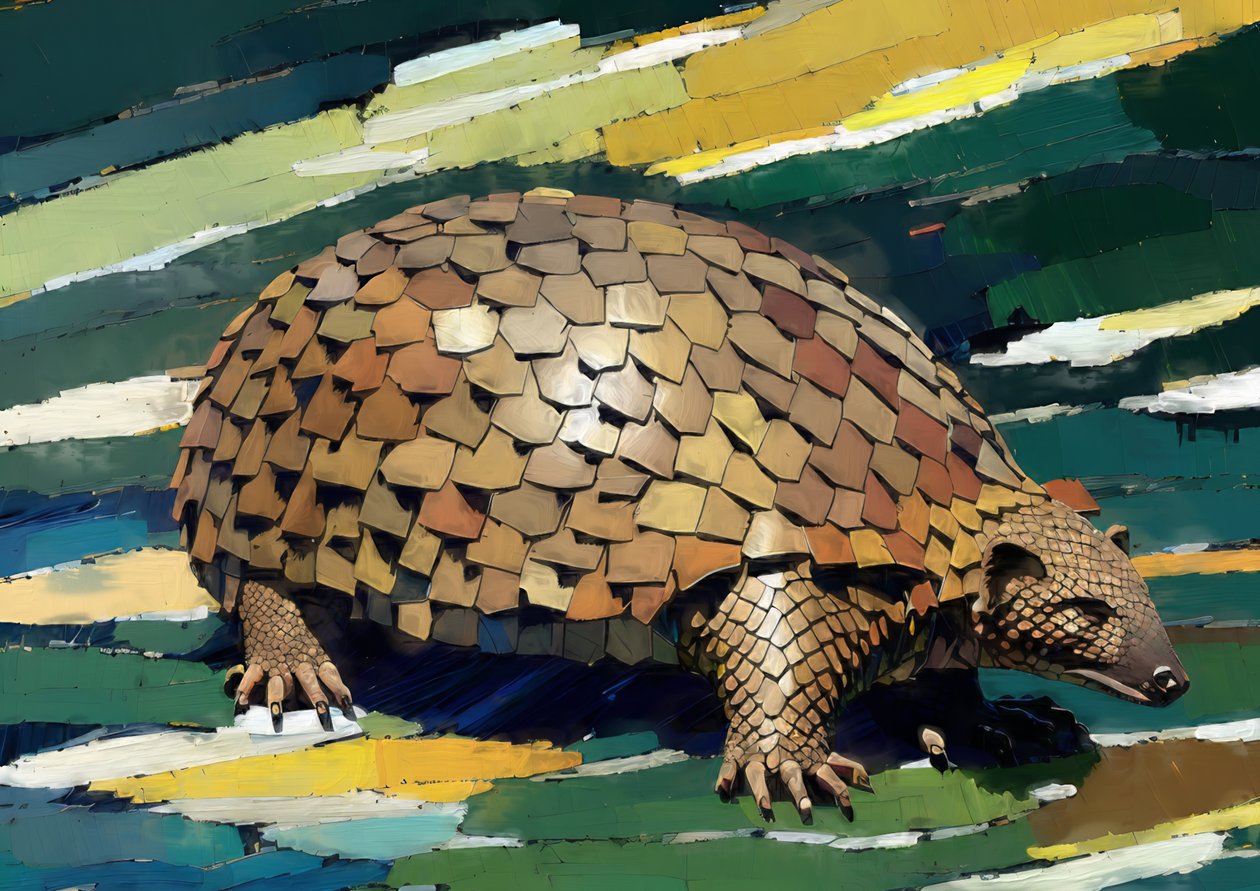 Dyr: pangolin 1 av Josef Johann Michel