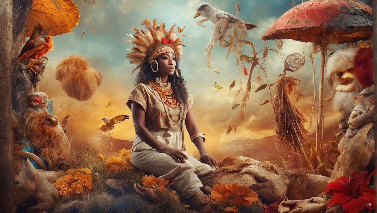 Dreamcore_dreamlike_scene-Aborigines_04 av Josef Johann Michel