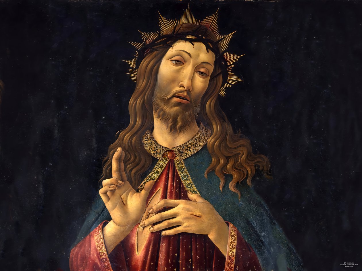 JJM-recreate_Botticelli-S_Jeus Christus the Redeemer av Josef Johann Michel
