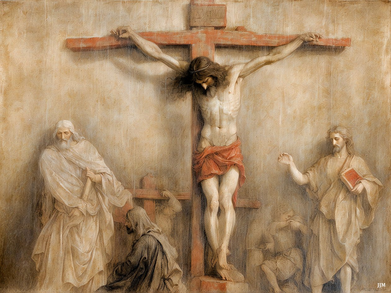 Jesus_på korset_02 av Josef Johann Michel