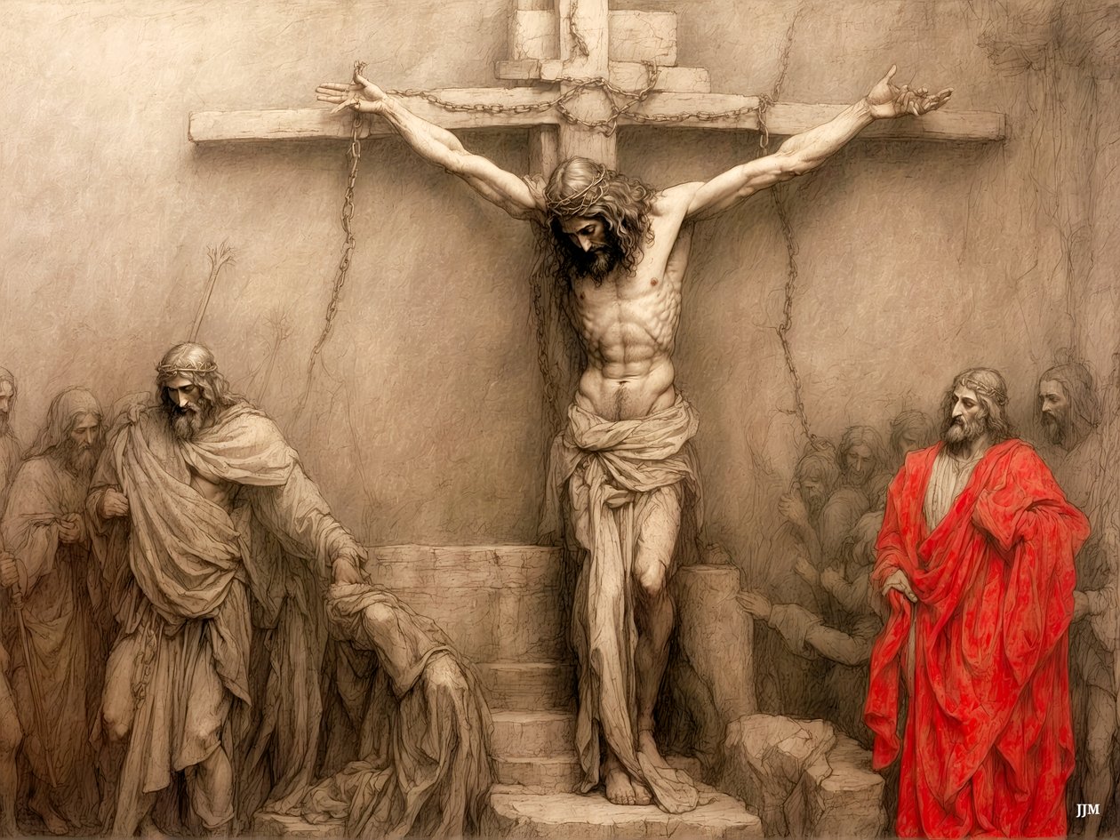 Jesus_på korset_03 av Josef Johann Michel